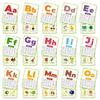 30-Card Alphabet & CVC Flash Cards with Tracing Practice & Find- Educational Flashcards for Preschool