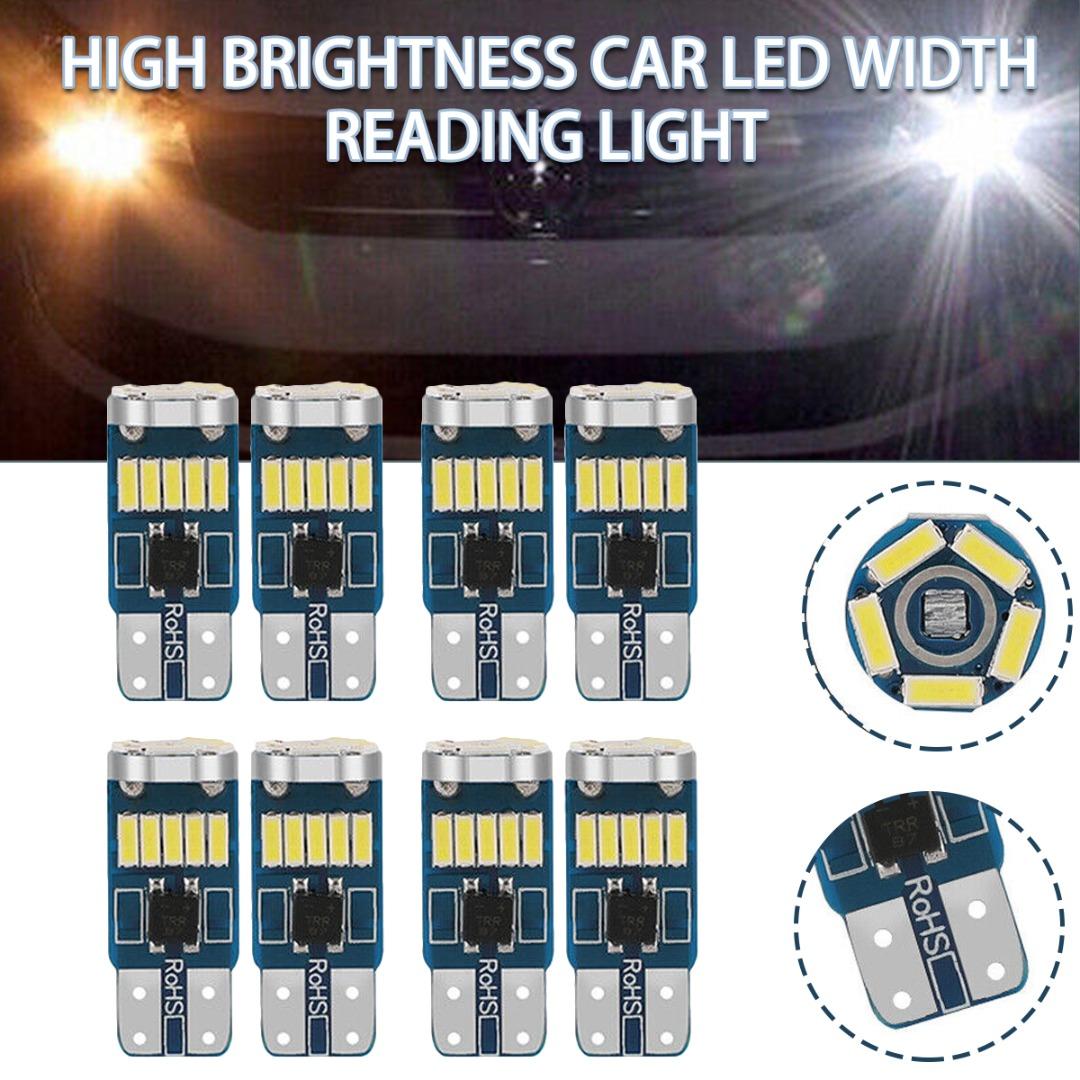 

Malinaisi T10 Автомобильная лампочка W5W 168 194 4014 15SMD Canbus Безошибочная клиновая белая светодиодная лампа