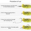 100Pcs Fishing Hook Stainless Steel Spring Fishing Tackle Fishing Lock Accessory