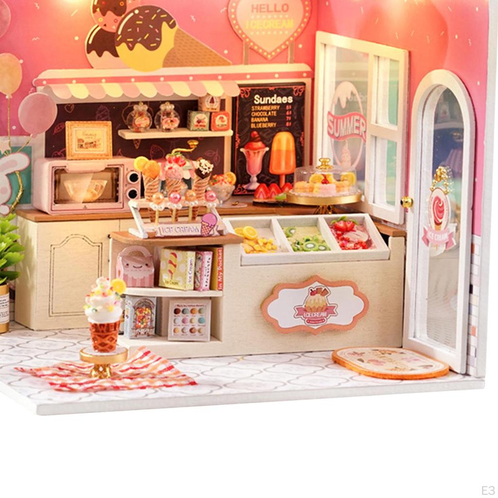 Casa de Papusi Kit Mobila DIY Artizanat Ornamente Model Camera Creativa Copii