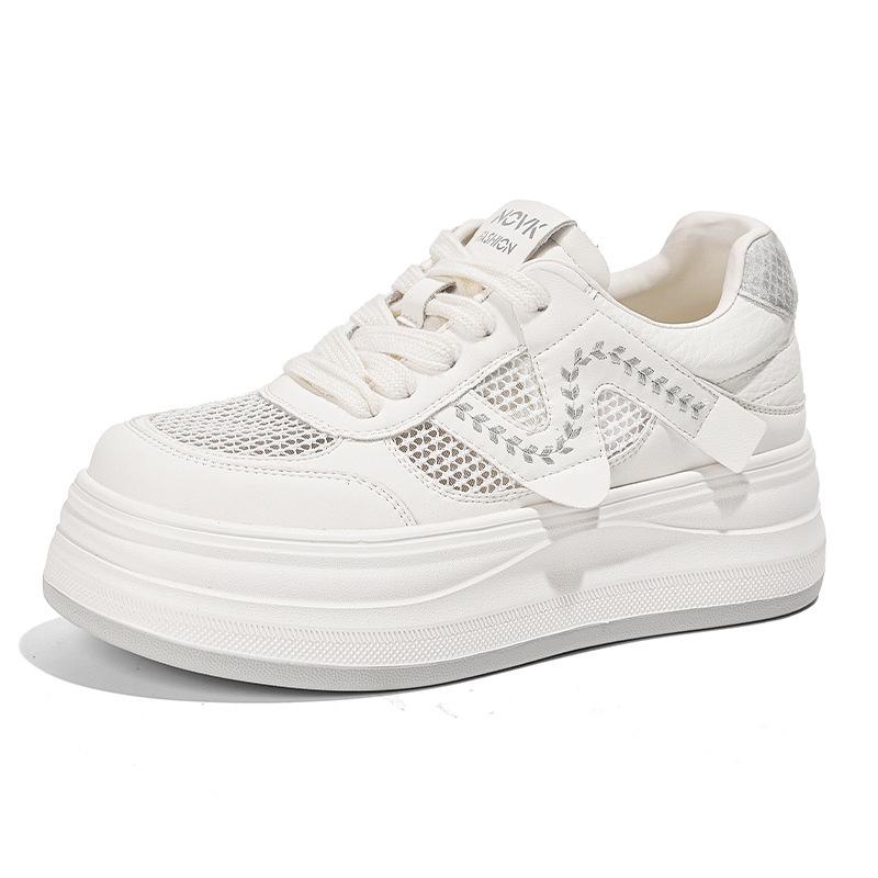Women's 2026 Summer New Shoes Women's Shoes Platform Heightening Shoes Women's Board Shoes Mesh Breathable Casual Shoes