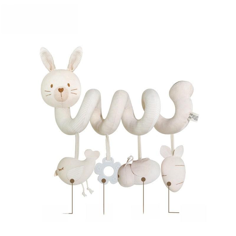 Baby Organic Cotton Bed Crib Mobile With Visual And Auditory Stimulation For Infant Development