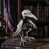 Halloween Tabletop Ornaments Animal Skeleton Figurine, Realistic Crow Rat Scorpion Bone Props for Haunted House Decorations House, Plastic Skull Decor