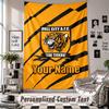 Wall Hanging Tapestry With Custom Name & Text, Hull FC Decorative Tapestry For Bedroom