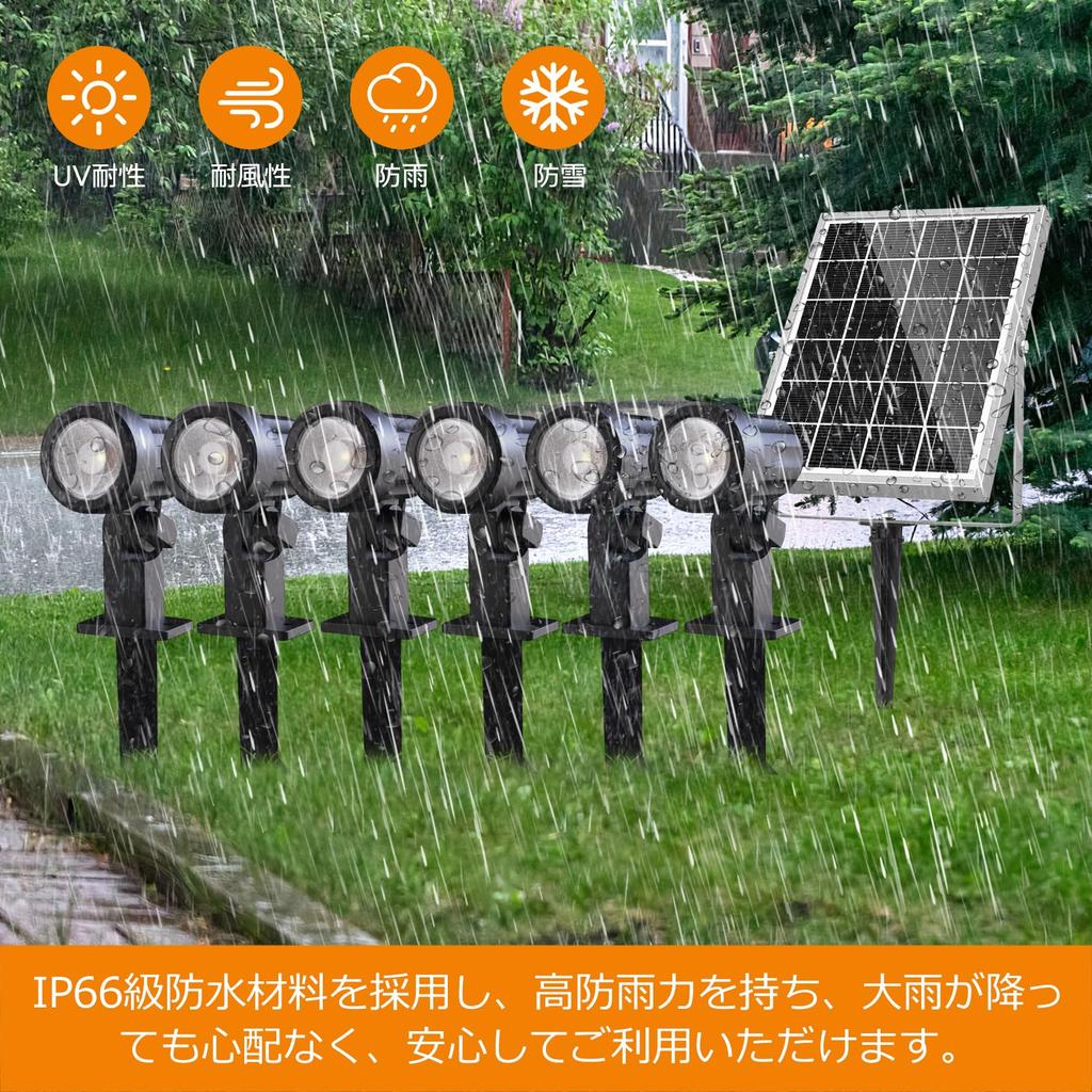 MEIKEE Solar Gartenleuchte mit Fernbedienung Stilvolle Außen-Solar-Separate-Leuchte Automatisch 6000mAh Hoch IP66 3 Farben 3 Dimmbar Kontinuierliche Zeitschaltung Speicher