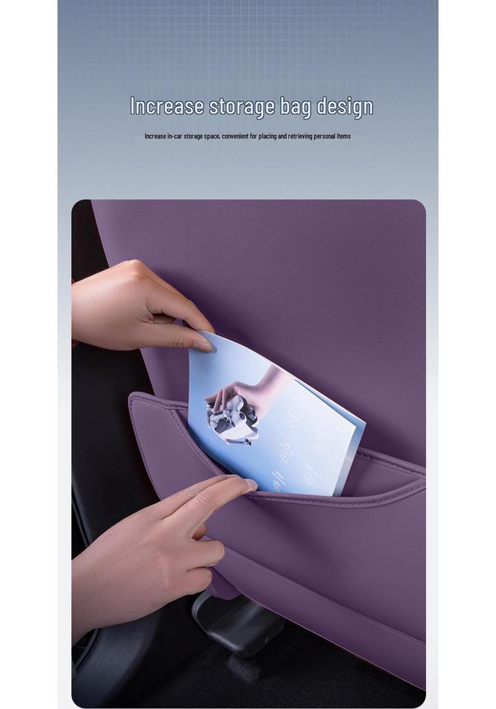 XPeng P7 Rear Seat Anti-Kick Mat – 2025 Interior Decorative Accessory
