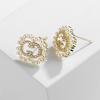 ZAKOL Geometric Hollow 8 Shaped Imitation Zircon CZ Earrings Temperament Buling Zircon Party Zircon Accessories