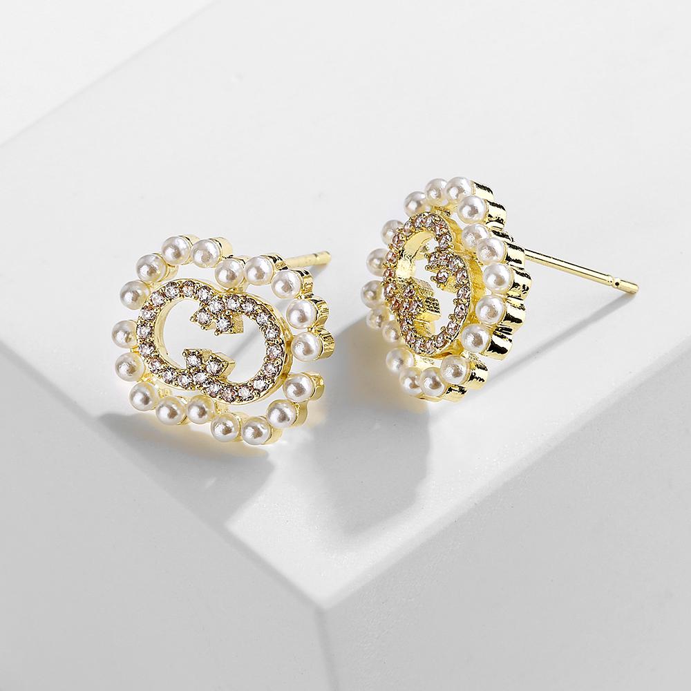 ZAKOL Geometric Hollow 8 Shaped Imitation Zircon CZ Earrings Temperament Buling Zircon Party Zircon Accessories