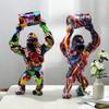 Creative Nordic Animal Orangutan Resin Sculpture Art Statue Nordic Home&Room Decoration Scene Decor, Theme Party Decor