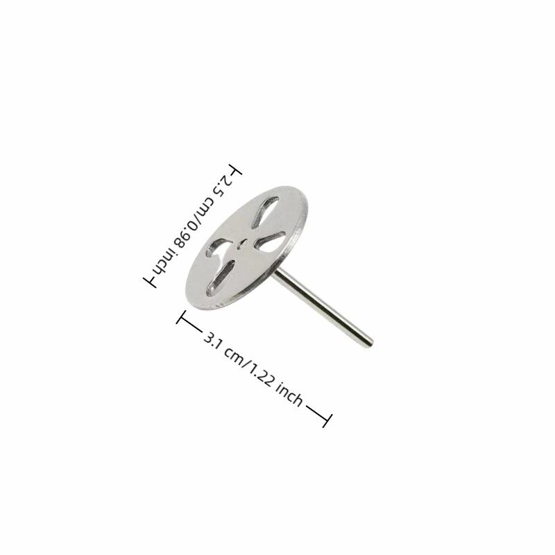 50Pcs Replaceable Self-Adhesive Nail Art Sanding Polish Paper Discs With Metal Nail Bearing For Manicure And Pedicure Repair