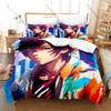 Cool Artistic Boy Abstract Figure Duvet Cover + 2 Pillowcases Aesthetic Line Art Print Polyester Teen Bedroom Decor