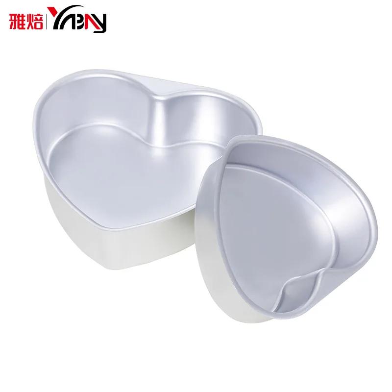 Heart Shaped Baking Mould Aluminum Alloy Material Detachable Base Anti Stick Rust Proof Kitchen Cake Production Tool Accessory