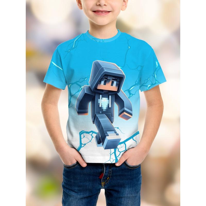 

Game Pixel Birthday Party Kids T-Shirt Humor Funny Boys Fashion B-day Novelty Gift Short Sleeve Tee 110
