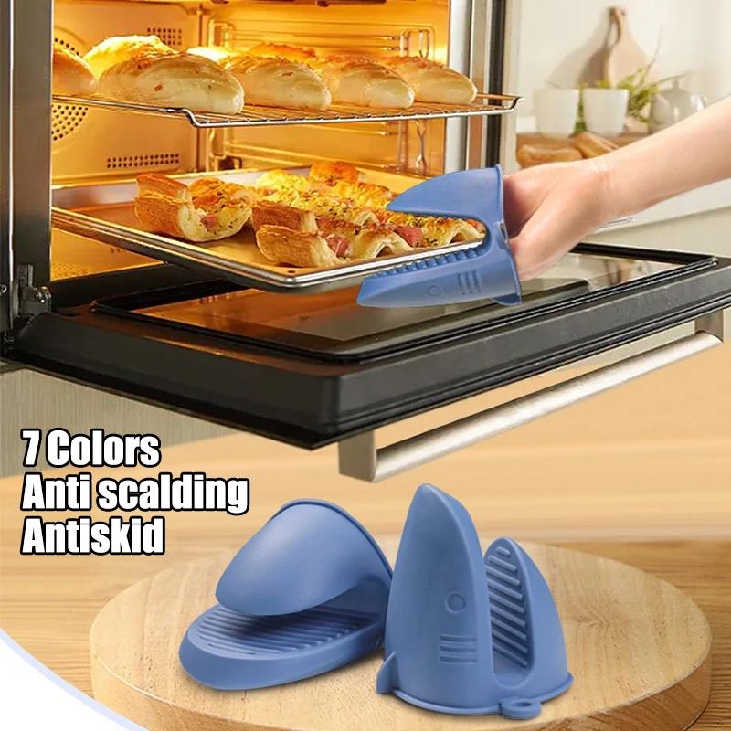 Shark Shaped Silicone Insulated Glove Anti Slip Thickened Scalding Device Silicone Oven Mitts Heat Resistant Cooking Pinch Grips