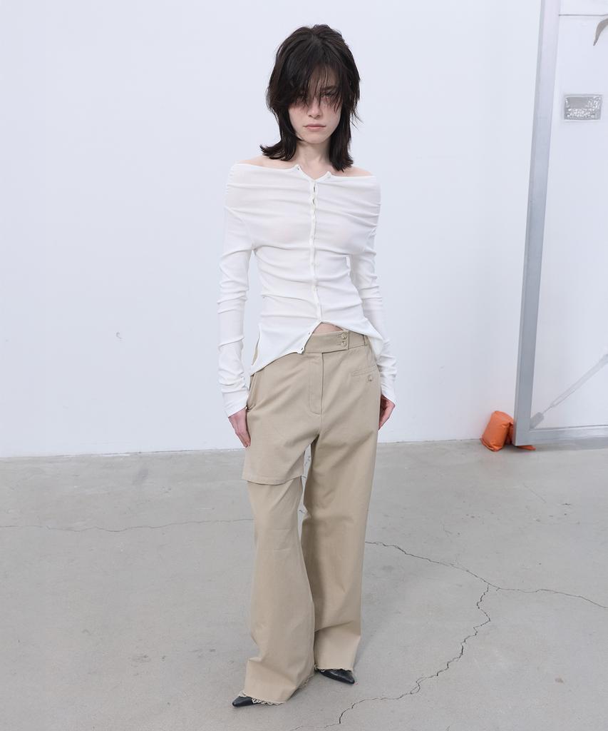LCDC™ Overlay Straight Pants (Beige)