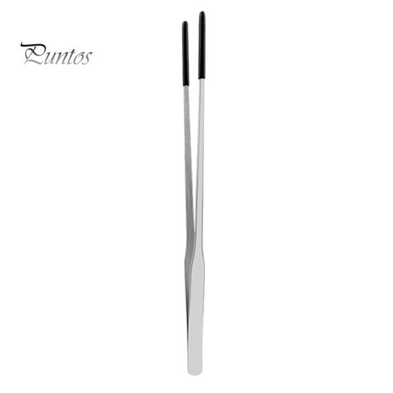 Nerezové kleště na krmení plazů s gumovou špičkou Rovná/zakřivená dlouhá pinzeta pro akvárium Terárium pro akvária Bearded Dragon Tank Snakes