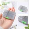 Portable Nine Compartment Plastic Pill Organizer Box for Travel Home Storage Medication Supplement Case