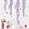 Wall Sticker Waterproof Flower Sticker DIY Self-adhesive Colorful Wall Decal for Home Bedroom Decoration