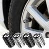 4PCS Aluminum Car Wheel Tire Valve Cover Auto Accessories For Volkswagen Polo Sharan Golf Scirocco Touran Touareg Tcross Tiguan