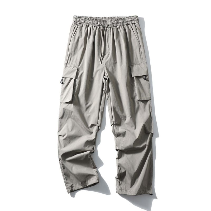 Mountain-Style Outdoor Functional Quick-Dry American-Style Paratrooper Cargo Pants for Men, Summer Thin Pants, Export Men's Casual Long Pants
