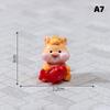 2026 New Year Figurines Miniatures Cartoon Lucky Horse Micro Landscape Car Interior Home Desk Ornaments Room Decor Gift