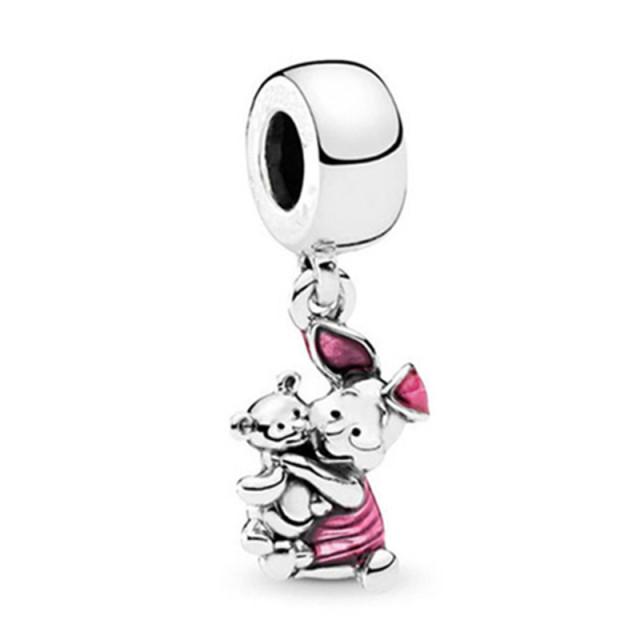 

1 шт., новый милый кулон в виде слона для мальчиков и девочек, подходящий для оригинального браслета с подвесками, ожерелья, женских ювелирных изделий своими руками, подарков