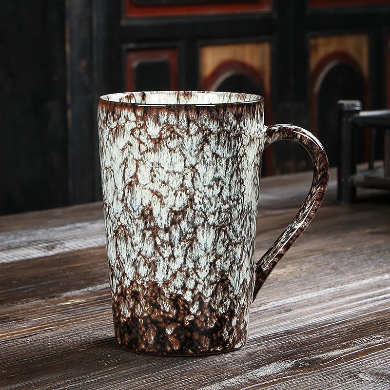 

Creative Personalized 360ml Kiln Changed Ceramic Mug With Handle Porcelain Coffee Mugs Tea Cup Couple Cups Drinkware 360ml