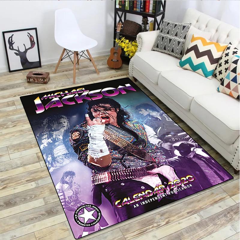 Michael Jackson Druck Teppich - Heimdekoration Teppich Für Wohnzimmer Schlafzimmer Bodenbelag Computerstuhl Bereichsteppich