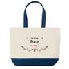 Tote Bag - PLANETEE - Flea On Top - Blue - Cotton - 40x45 Cm