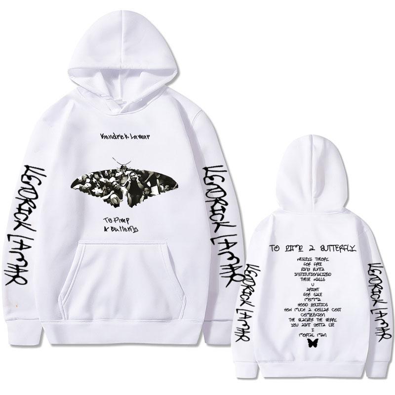 Bluza z kapturem z grafiką rapera Kendricka Lamara To Pimp A Butterfly Męskie bluzy z kapturem Hip Hop Oversize Męskie bluzy polarowo-bawełniane
