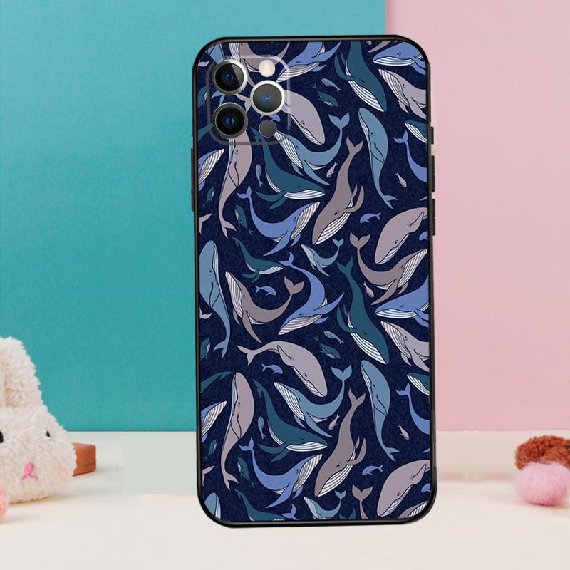 Wal Fisch Welle Meer Handyhülle Für iPhone 17 Air 16 14 13 12 11 15 Pro Max 12 13 mini 15 16 Plus 16e Hülle Coque