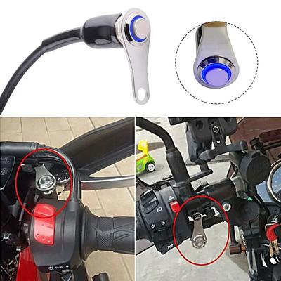 Edelstahl 12V LED Motorrad Schalter EIN-AUS Lenker Scheinwerfer Einstellbare Halterung Wasserdichte Schalter Taste