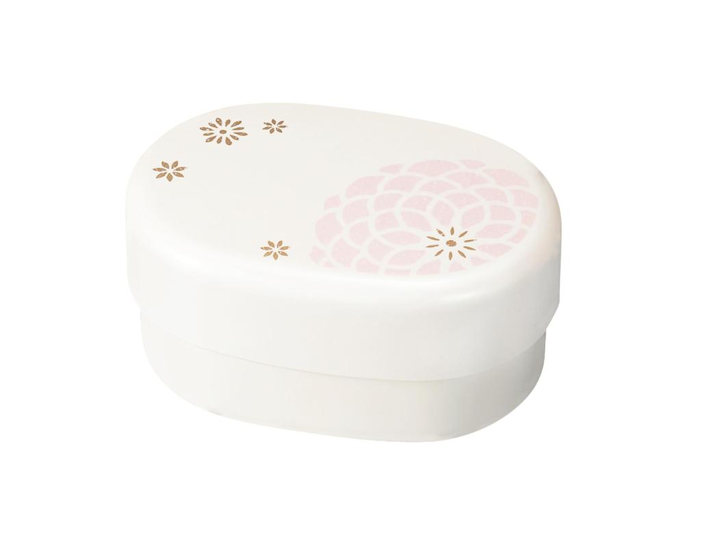 Tatsumiya Pearl Hyakka Compact Lunch Pink 30550 Box, Hyakka, Size Approx. W13.5 D9.5 H7.2