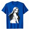 Sexy Waifu Otaku Anime Japanese In Black And White Art Tshirt Unisexs Printed Tshirt