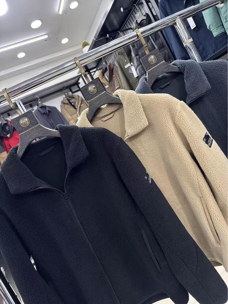 Sea Cut Double-Sided Warm Fleece: Lambswool Stand Collar Jacket for Autumn/Winter - Men's Clearance 4Y501A