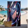 Atletico Madrid Tištěný Plážový Ručník Rychleschnoucí Měkký Ručník Přenosná Velká Obdélníková Plážová Deku pro Cestování Koupaliště