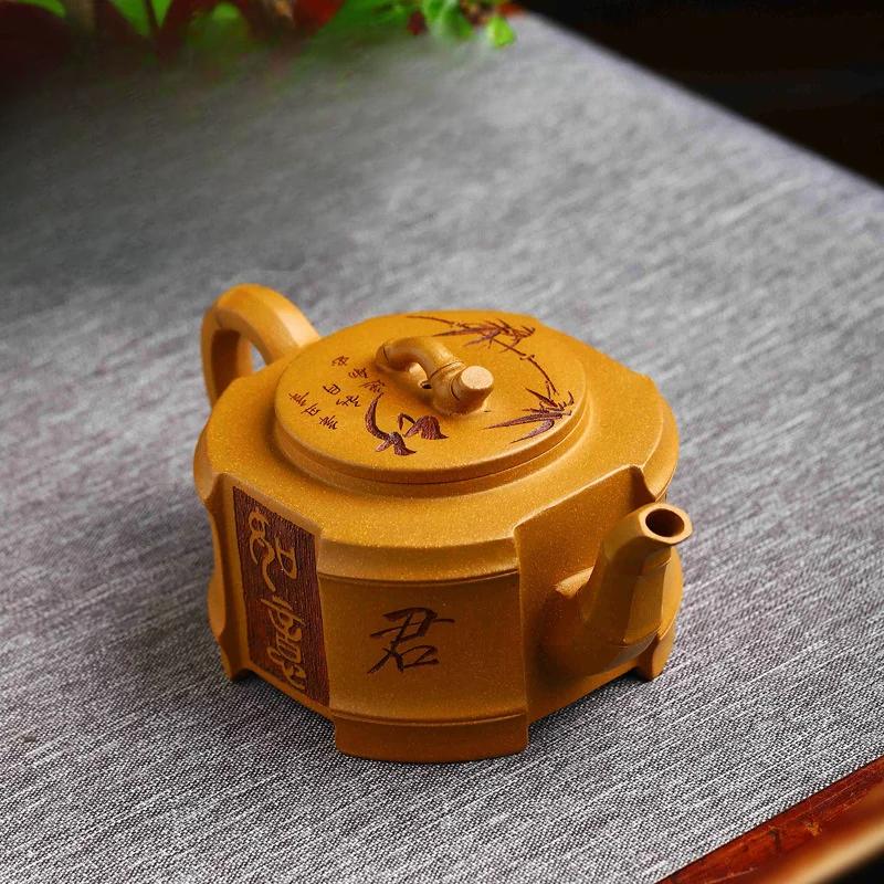 

210ml Yixing handmade purple clay teapot old red clay Pu er Kung Fu tea set Chinese style tea pot