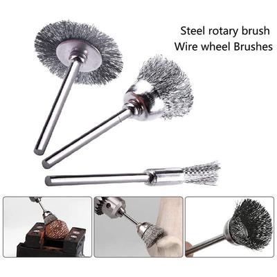 15/45/60pcs Wire Wheel Cup Brush Set Crimped Stainless Steel Die Grinder Rotary Electric Tool For Drill The Engraver Dropship