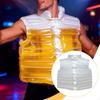 Jaqueta para Beber Cerveja Vestível com Zíper Presente Durabilidade Homens Mulheres Transparente para Festas de Torcedores Piscinas