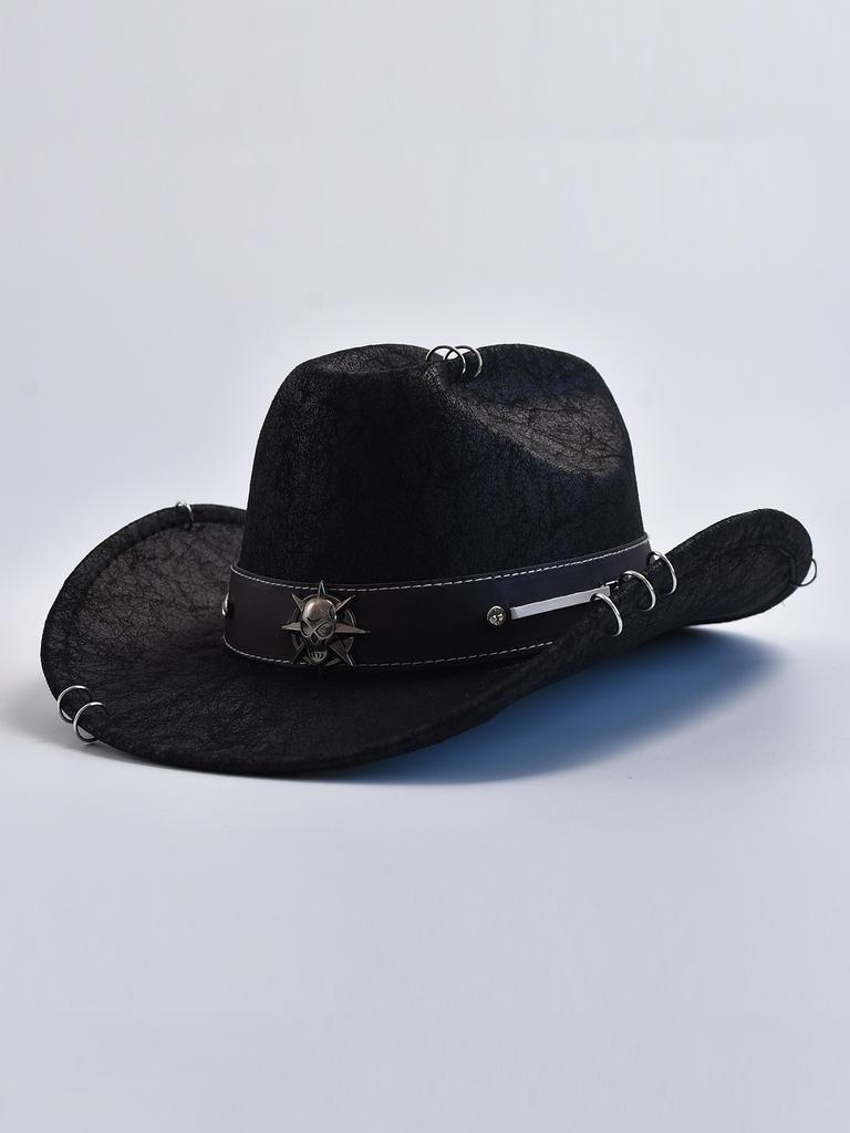 Winter Herbst Herren Western Cowboyhut Vintage Gentleman Dame Cowgirl Jazzhut Sombrero Hombre