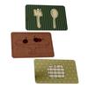 Placemat Soft Tough Non-Slip Heat Insulation Table Mat Oil-Proof Wipeable Easy