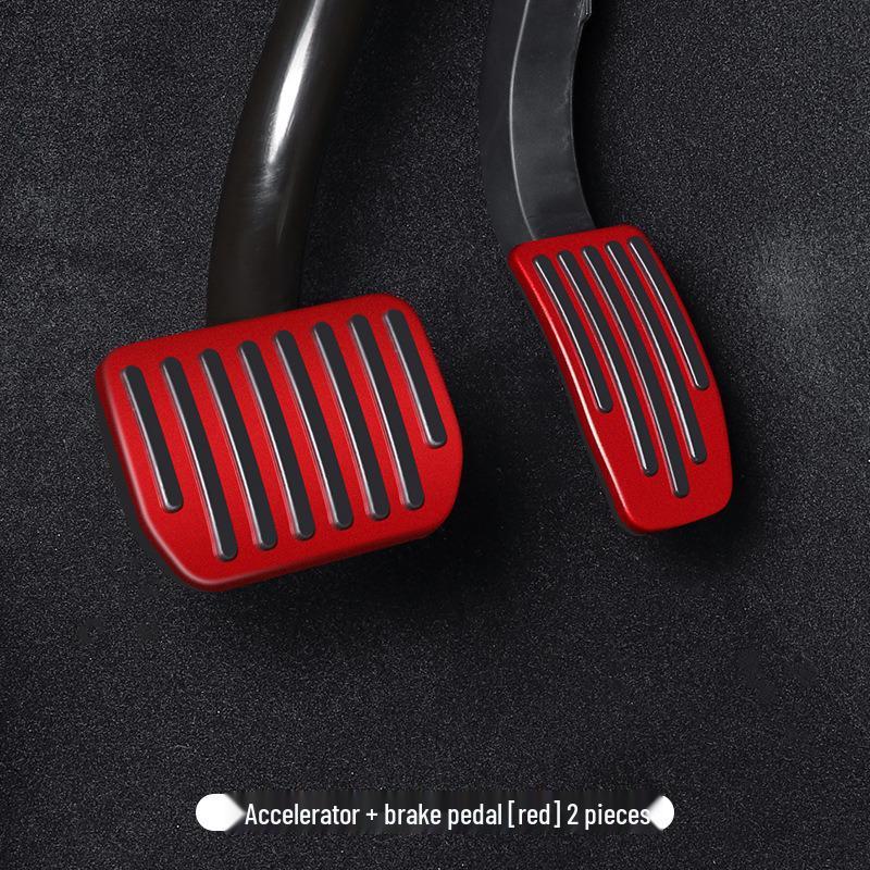 Tesla Model 3/Y Aluminum Alloy Pedal Covers - Accelerator, Brake & Rest Foot Protection
