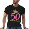50th Fabulous Art Queen Ladies Bday Unisex Art Gift Tshirt Quick Dry Outdoor Sports Tshirt