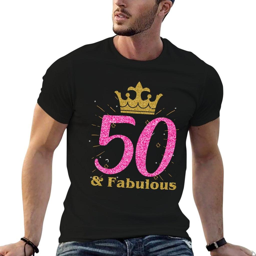 50th Fabulous Art Queen Ladies Bday Unisex Art Gift Tshirt Quick Dry Outdoor Sports Tshirt
