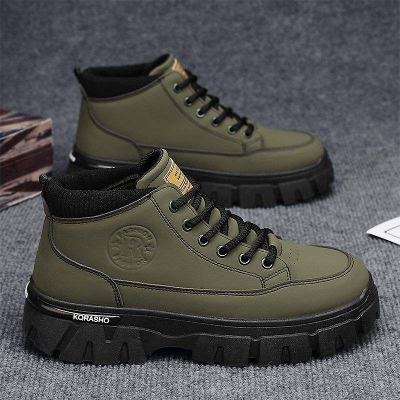 Men's Shoes 2025 New Velvet Warm Work Leisure Sports Board Shoes Autumn and Winter Low-top Labor Insurance Tooling Martin Boots