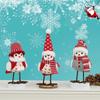 Christmas Plush Bird Decorations With Hat Scarf Bird Statues Bird Figurine Festival Home Decoration Festival Ambiences