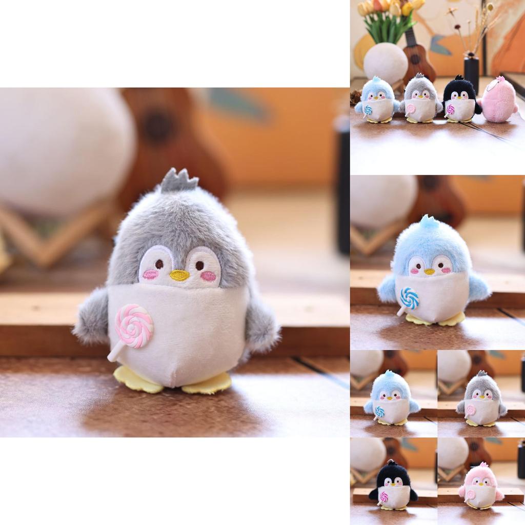 Cute Penguin Plush Doll With Pp Cotton Filling For Bag And Keyring Use