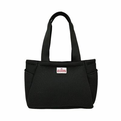 Rootote Women's Small Mesh Tote Bag with Movable Compartment, Lightweight, SN. Deli. Paruti. Wafer-A 3672 (03 Black)
