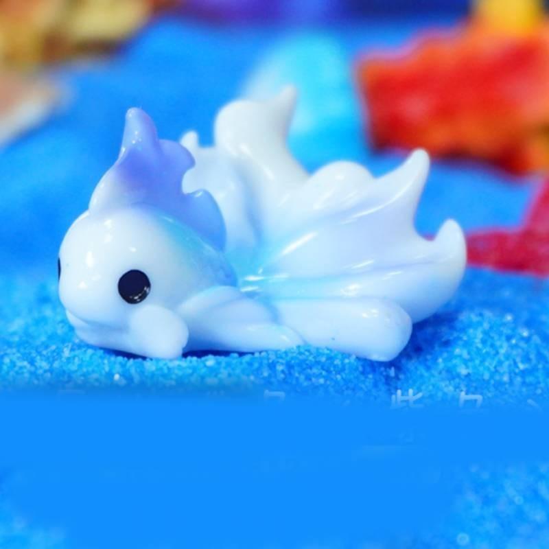 Color Toy Fish Aquarium Micro Landscape Decorative Ornament Red Purple Pink