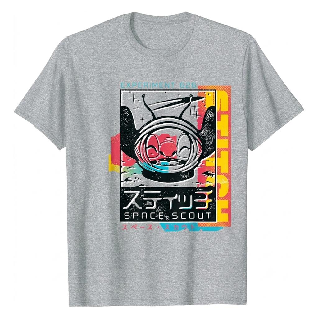 Disney Womens/Ladies Lilo & Stitch Space Scout Japanese Cotton T-Shirt
